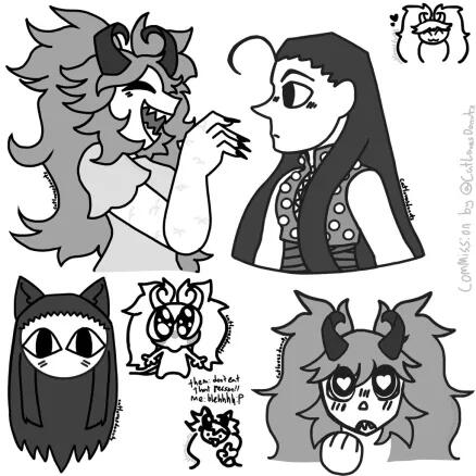 Illumi Vix Monochrome Doodle Page Illumi Vix Monochrome Doodle Page