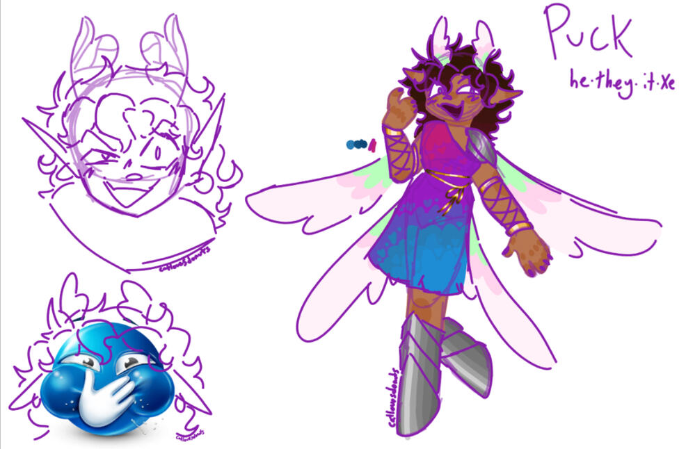 Puck Reference Sheet sketch page
